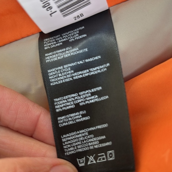 Orolay Tan Puffer Jacket with Orange Lining - Picture 9 of 12